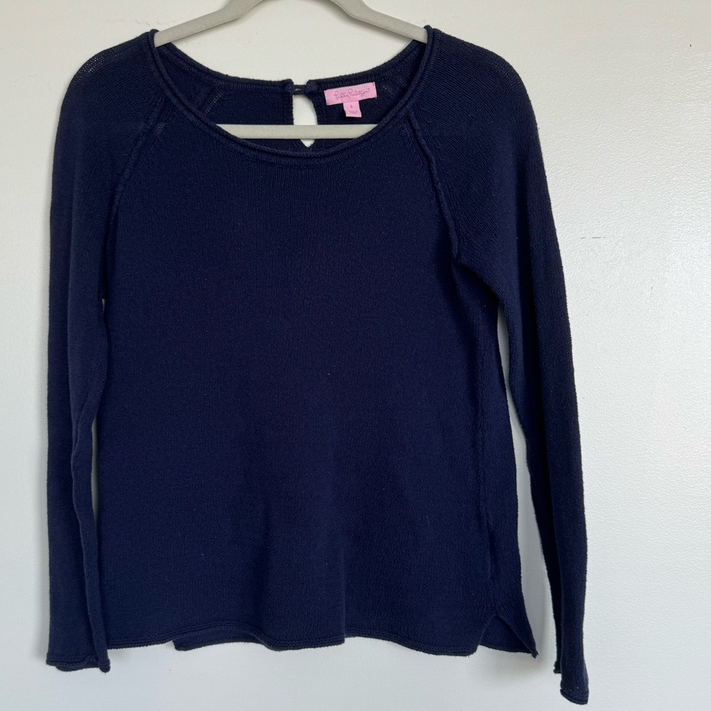 Lilly Pulitzer Navy Blue Sweater. Size Small.